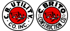 c.b. utility and c.brito construction logos